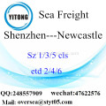 Shenzhen poort LCL consolidatie naar Newcastle